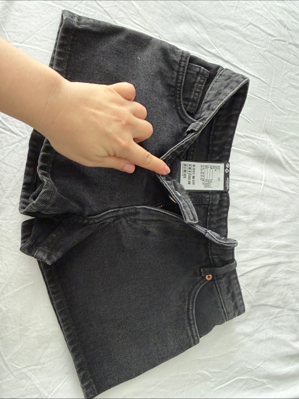 Black Denim Shorts Monki